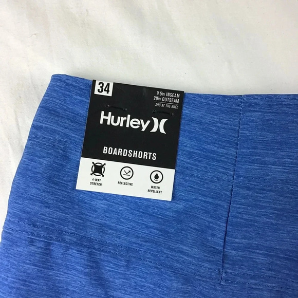 Hurley Men’s Colorblock Board Shorts Size 34 - Picture 2 of 3